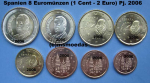 Spanien Euro KMS 2006 (1 Cent bis 2 Euro)